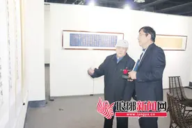 重阳再会书画展 杨兴久书画展在蒙山美术馆展出图片