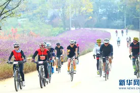 格兰芬多国际自行车节玉溪站鸣枪 选手环抚仙湖“骑乐无穷”图片