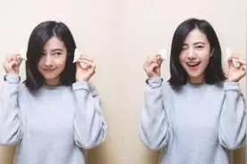 高圆圆立冬手拿饺子搞怪 调皮wink可爱十足图片