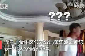 男子入室盗窃10多万元财物被摄像头拍下 竟面对镜头做鬼脸图片