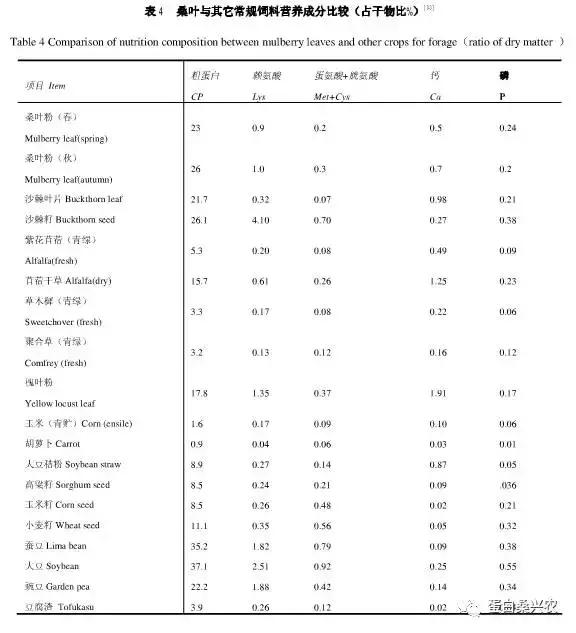 高蛋白饲料桑：桑叶作畜牧饲料研究初报