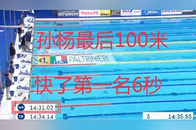 今天1500米孙杨退出，最后100米世界纪录真的望尘莫及，霍顿第三！视频封面