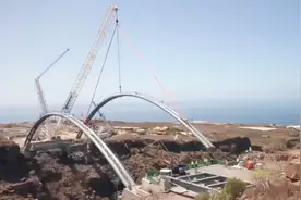 建造巨型桥的全过程-现代科技