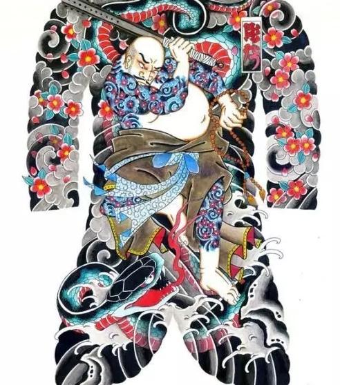 霸气侧漏的满背纹身手稿,一般人根本驾驭不住(一)