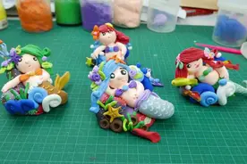 超轻粘土手工：美人鱼图片