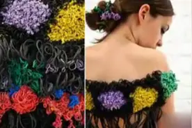 皮筋除了扎头发外还可以这样玩，不得不佩服神一样的手啊图片