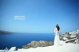 浪漫希腊的蓝色世界图片