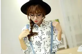 穿衬衫的女孩怎么看都顺眼图片