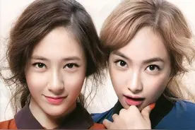 fx王道cp榴芒夫妇宋茜Krystal郑秀晶演绎有爱闺蜜装！图片