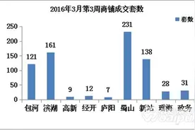 3月第3周合肥商铺售出738套 环比前一周上涨312%图片