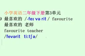 英文造句表达：最喜欢的favourite/feivərit/你是我最喜欢的英语老师视频封面