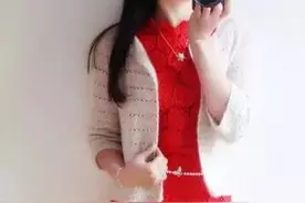 小语妈咪初见---女式七分袖钩衫图片