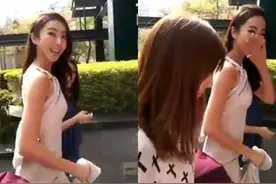 隋棠超亲民！ 遭工作人员强拉也要和粉丝合照图片