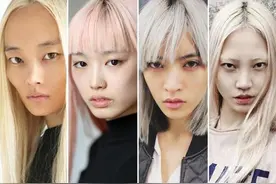 亚裔模特想在时尚圈混出名堂，就要把黑发染成彩的？图片