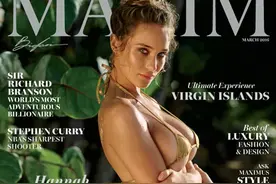 超模汉娜戴维斯登《Maxim》封面图片