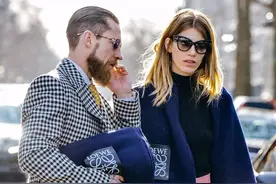 时装周巡回秀恩爱，这么养眼的街拍情侣值得反复珍惜！图片