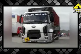 底盘最低的大货车，10CM高的东西都能直接拦住