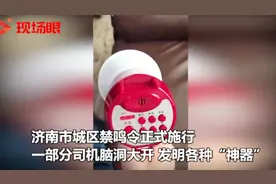 济南网友恶搞禁鸣令：司机拿“惨叫鸡”当喇叭视频封面