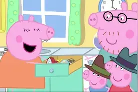 粉红猪小妹 当侦探就要有侦探帽和放大镜