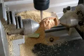 数控雕刻机-电脑橄榄核三维立体加工过程视频封面