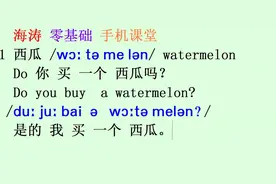 英语视频教学：西瓜watermelon，来讨论一下西瓜的话题视频封面