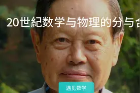 《20世紀数学与物理的分与合》-杨振宁院士视频封面