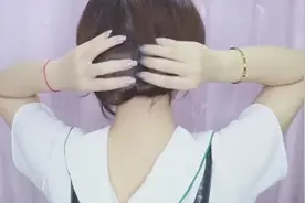 长发变短发的神奇小方法，百试百灵，想减短发的妹子先来试试！