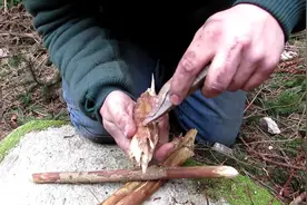 大叔野外生存技能教学，不用任何现代工具如何在野外生火！