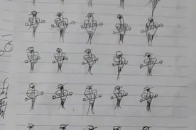 醉了！学生打麻将老师罚画百只“幺鸡”图片
