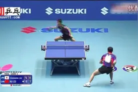 许昕vs吉村真晴2015乒乓球亚锦赛许昕带你飞图片