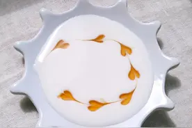 酸奶拉花图片