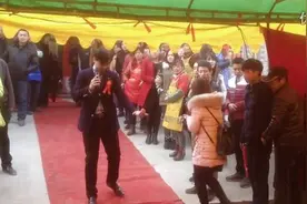 农村保时捷气派婚礼图片