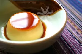 简易版牛奶布丁图片