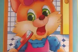 睡前故事：小猫刷牙图片