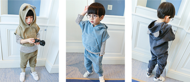 秋凉啦！看看时髦宝妈怎么样塑像2017萌娃秋装~