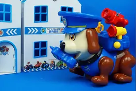 汪汪队立大功 电动玩具 遥控版警官罗伯特视频封面