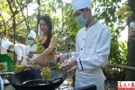 禾雀花可以吃？佛冈一景区用禾雀花做菜给游客吃图片