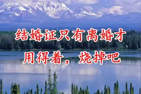 结婚证只有离婚才用得着，烧掉吧视频封面