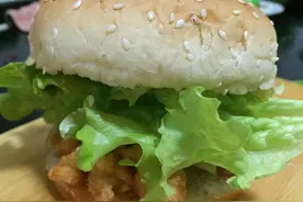 自制简易汉堡图片