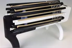 周末制作：3D打印一把有趣的橡皮筋机关枪图片