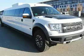 全球第一款百万福特猛禽F150加长皮卡，内外奢华堪称婚车神器图片