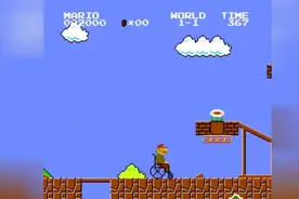 儿时经典！马里奥！坐轮椅马里奥怎么吃蘑菇！图片