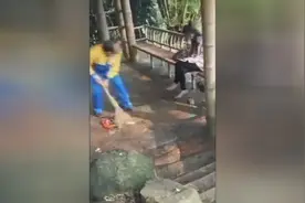 气愤，顺丰小哥被打完，厦门一女子随意乱扔垃圾，还辱骂环卫工图片