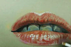 彩铅画：嘴巴画法图片