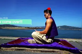牛人旅行新装备，踩着阿拉丁的飞毯去救女主视频封面