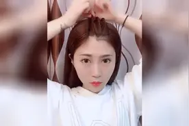 刘海长了这样做