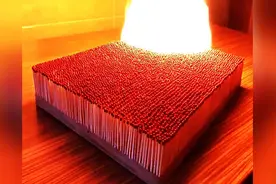 来来来！一起感受下一次点燃6000根火柴的震撼场面吧！图片