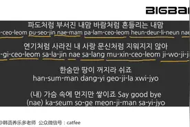 BIGBANG《一天一天》歌词韩语教学视频封面