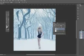 ps视频教程ps特效视频教程—用ps制作飘落雪花图片