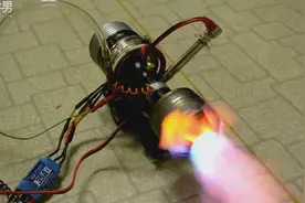 技术宅自制喷气发动机！图片